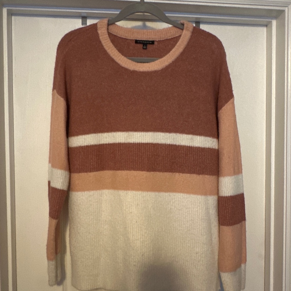 Striped pink sweater